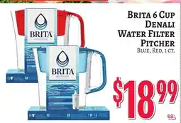 Trade Fair Supermarket Brita 6 Cup Denali Water Filter Pitcher offer