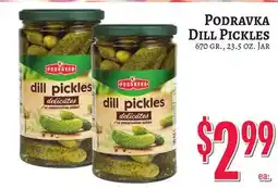 Trade Fair Supermarket Podravka Dill Pickles offer