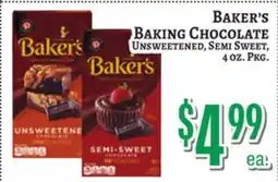Trade Fair Supermarket Baker's Baking Chocolate offer