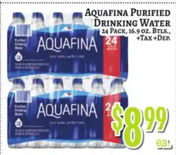 Trade Fair Supermarket Aquafina Purified Drinking Water offer