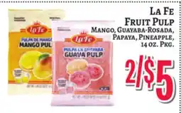 Trade Fair Supermarket La Fe Fruit Pulp offer