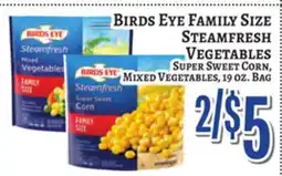 Trade Fair Supermarket Birds Eye Family Size Steamfresh Vegetables offer