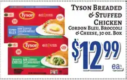 Trade Fair Supermarket Tyson Breaded & Stuffed Chicken offer