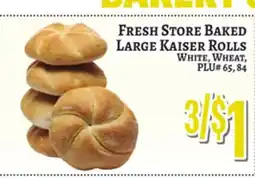 Trade Fair Supermarket FRESH STORE BAKED LARGE KAISER ROLLS offer