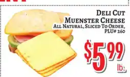 Trade Fair Supermarket DELI CUT MUENSTER CHEESE offer