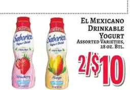 Trade Fair Supermarket El Mexicano Drinkable Yogurt offer