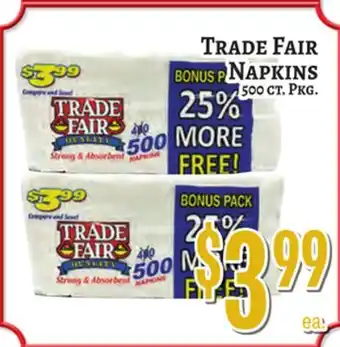 Trade Fair Supermarket Trade Fair Napkins offer