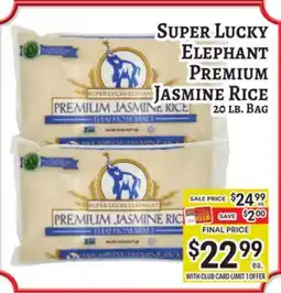 Trade Fair Supermarket Super Lucky Elephant Premium Jasmine Rice offer