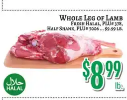 Trade Fair Supermarket WHOLE LEG OF LAMB offer
