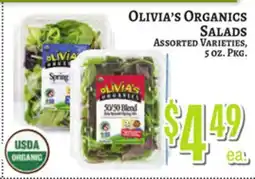 Trade Fair Supermarket OLIVIA'S ORGANICS SALADS offer