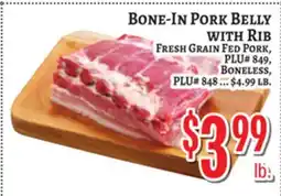 Trade Fair Supermarket BONE-IN PORK BELLY WITH RIB offer