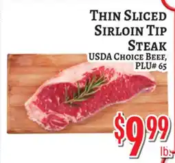 Trade Fair Supermarket THIN SLICED SIRLOIN TIP STEAK offer