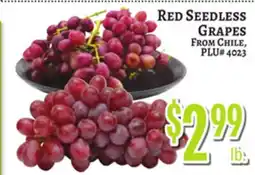 Trade Fair Supermarket RED SEEDLESS GRAPES offer