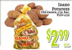 Trade Fair Supermarket IDAHO POTATOES offer