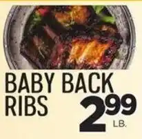 Zuppardo's Baby back ribs offer