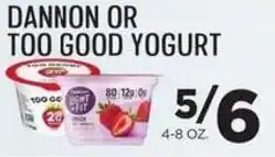 Zuppardo's Dannon or too good yogurt offer