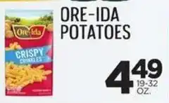 Zuppardo's Ore ida potatoes offer