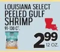 Zuppardo's Louisiana select peeled gulf shrimp offer