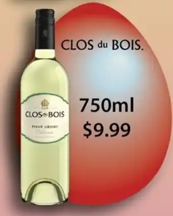 Price Cutter Clos du bois offer