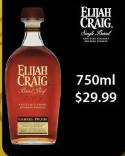 Price Cutter Elijah craig offer