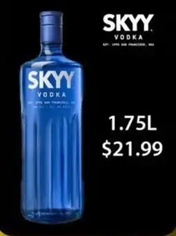 Price Cutter Skyy vodka offer