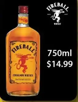 Price Cutter Fireball whisky offer