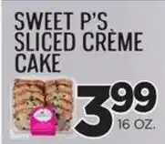 Zuppardo's Sweet P's sliced creme cake offer