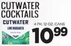 Zuppardo's Cutwater cocktails offer