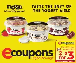 Weis Markets Noosa full on Tasty Yoghurt offer