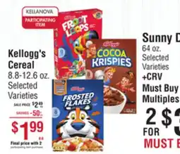 Smart & Final Kellogg's Cereal offer