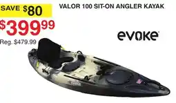 Dunham's Sports EVOKE VALOR 100 SIT-ON ANGLER KAYAK offer
