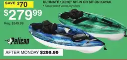 Dunham's Sports PELICAN ULTIMATE 100NXT SIT-IN OR SIT-ON KAYAK offer