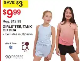 Dunham's Sports GIRLS' TEE, TANK OR BRA offer