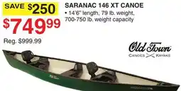 Dunham's Sports SARANAC 146 XT CANOE offer