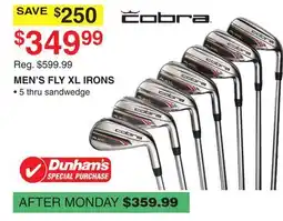 Dunham's Sports MEN'S FLY XL IRONS offer