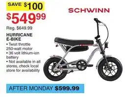 Dunham's Sports HURRICANE E-BIKE offer