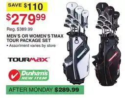 Dunham's Sports MEN'S OR WOMEN'S TMAX TOUR PACKAGE SET offer