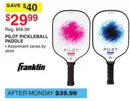 Dunham's Sports PILOT PICKLEBALL PADDLE offer