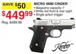 Dunham's Sports MICRO 9MM CINDER offer