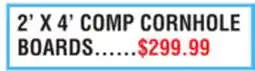 Dunham's Sports 2' X 4' COMP CORNHOLE BOARDS offer