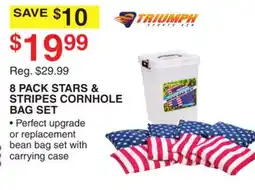 Dunham's Sports 8 PACK STARS & STRIPES CORNHOLE BAG SET offer