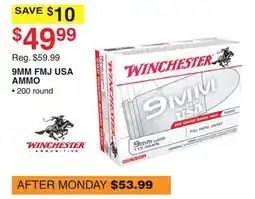 Dunham's Sports 9MM FMJ USA AMMO offer