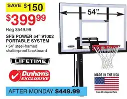 Dunham's Sports SFS POWER 54 91002 PORTABLE SYSTEM offer