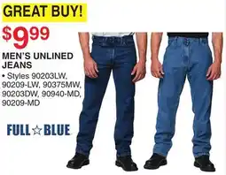 Dunham's Sports FULL BLUE MEN'S UNLINED JEANS offer