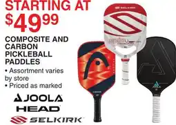 Dunham's Sports COMPOSITE AND CARBON PICKLEBALL PADDLES offer