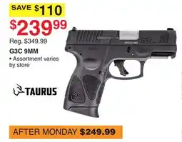 Dunham's Sports TAURUS G3C 9MM offer