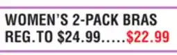 Dunham's Sports WOMEN'S 2-PACK BRAS offer