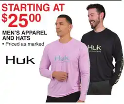 Dunham's Sports MEN'S APPAREL AND HATS offer