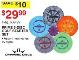 Dunham's Sports DYNAMIC DISCS PRIME 5-DISC GOLF STARTER SET offer
