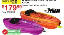Dunham's Sports PELICAN ULTIMATE 80X SIT-IN OR SIT-ON KAYAK offer